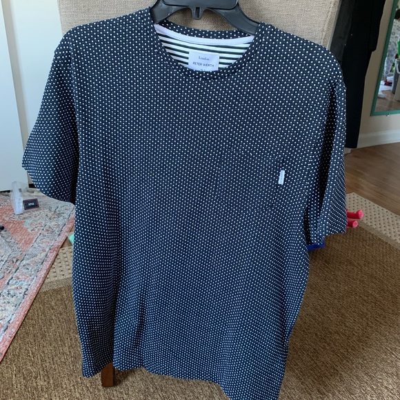 Peter Werth London BRIDGER T-SHIRT -Dark  NAVY Medium - Picture 3 of 10